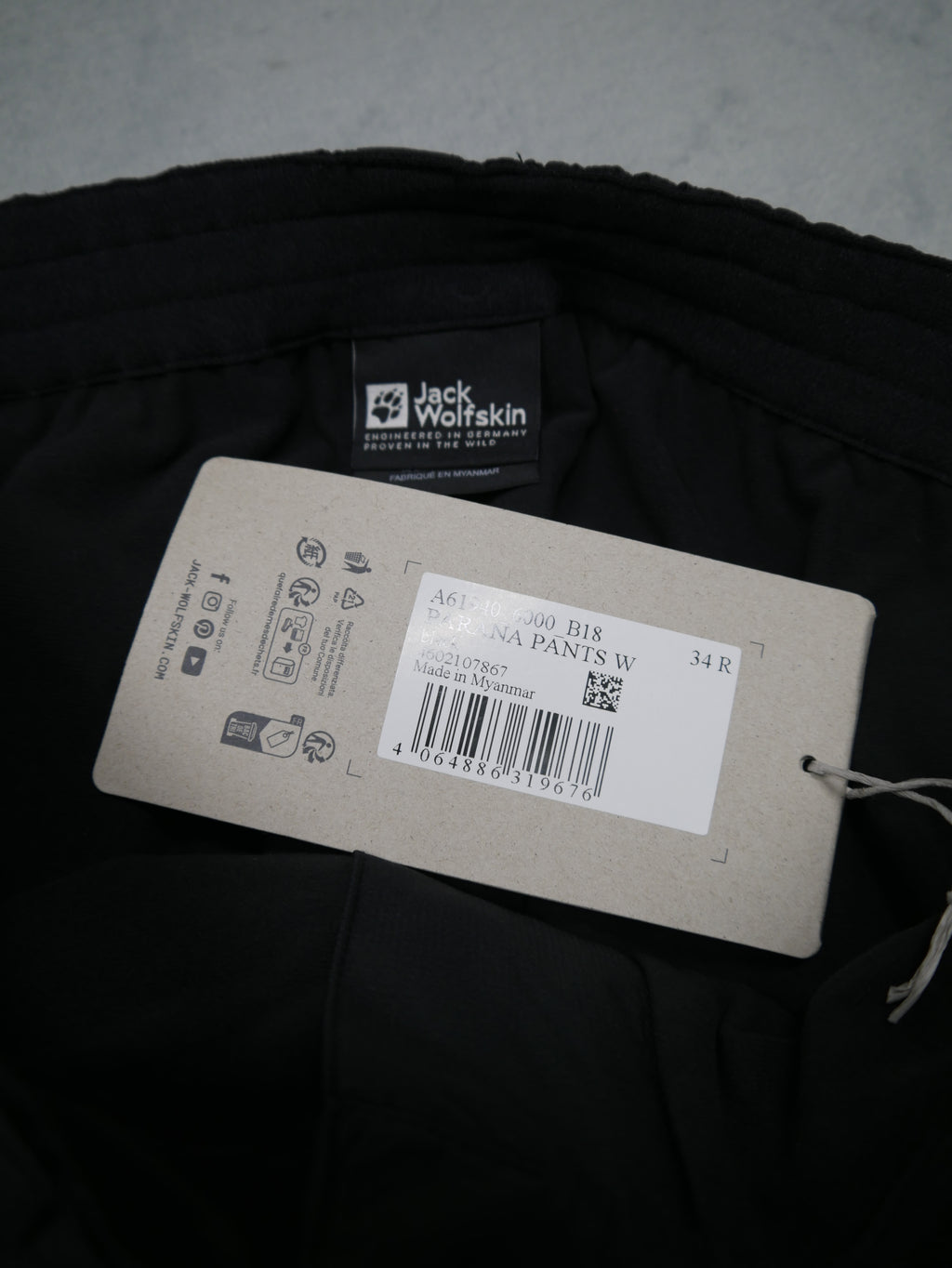 Jack Wolfskin Parana Pants W black